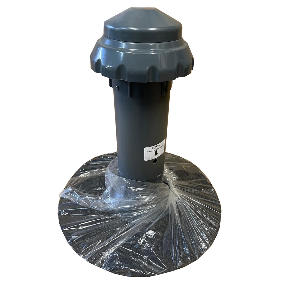 Fleck flat roof ventilator 4 in 1 DN 125/100 + KWA flange made of bitumen - 51700101