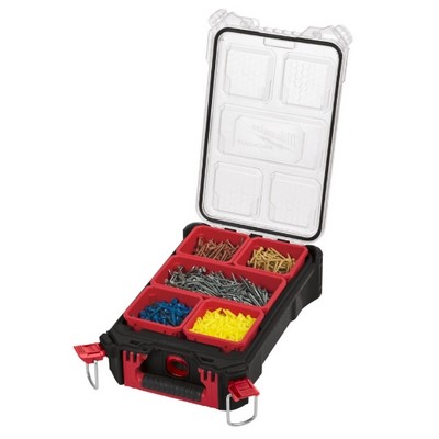 Milwaukee PACKOUT™ Organiser Compact inkl. Sortierboxen 250 x 380 x 120 mm