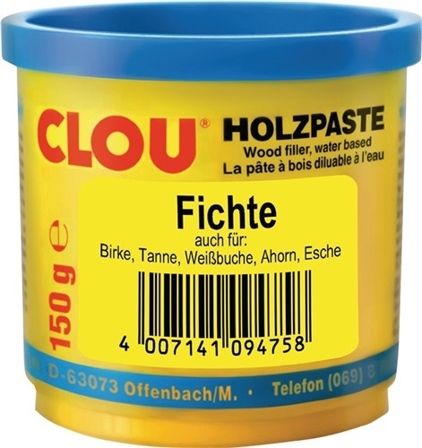 Wood paste colour 02 spruce 150g tin CLOU