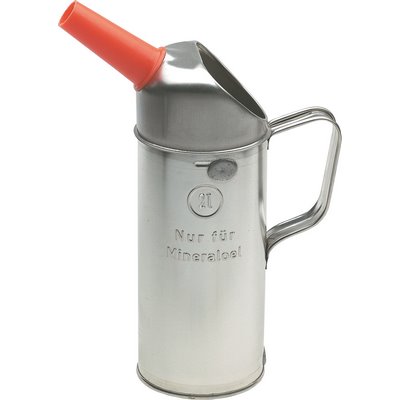 Triuso measuring jug tinplate 2 litre 115x320mm w. funnel spout calibratable
