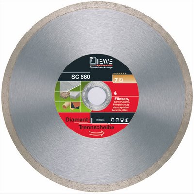 Diewe diamond cutting disc 300 SC 660 holder 25.40