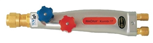 Handle RHÖNA Kombi 17 M 21.5x20 Gg Alu.monoblock valve D.17mm GCE RHÖNA