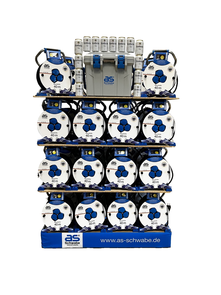 Schwabe WM-XPERTS-Kabeltrommel 40m "WM-Edition" Ø285mm 3G1.5