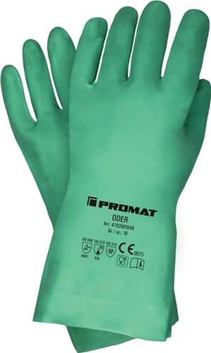 Chemiehandschuh Oder Gr.11 grün EN 374 388.EN Kat.III