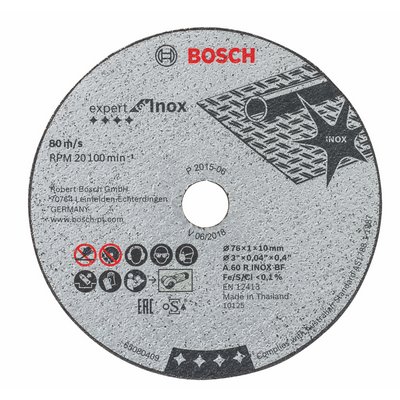 Tarcze tnące Bosch Epxert Inox f. GWS 10,8 V LI 76x10x1mm - 5 szt.