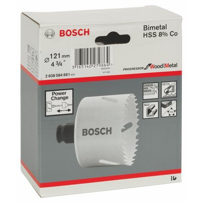 Bosch Progressor hole saw wood/metal Ø121mm