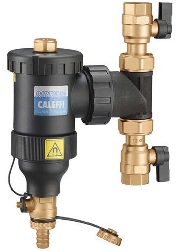 Caleffi sludge separator DIRTMAG m made of magnet. Technopolymer 1 1/4