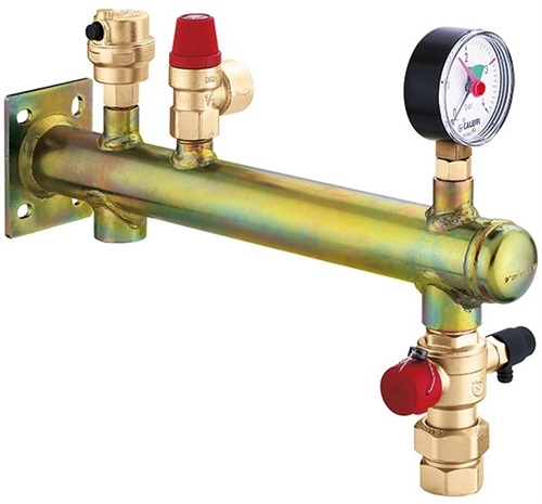 Caleffi vessel connection group 3/4 to steel 50Kw w. quick coupling quick coupling