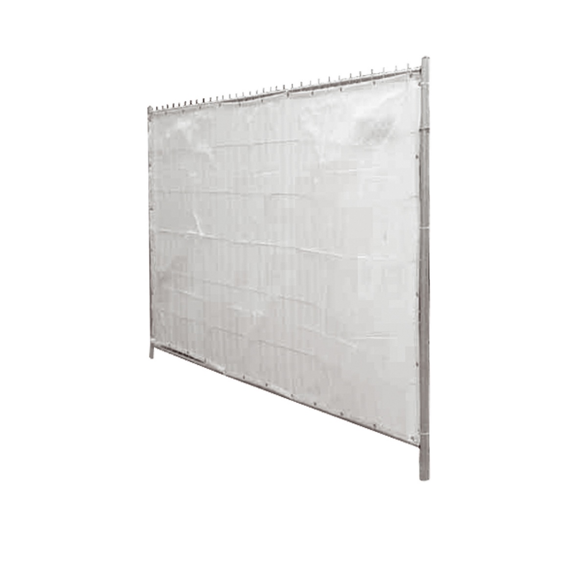 Schake privacy tarpaulin white f. Mobile fences 3.50x2.00m