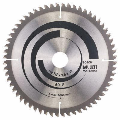Bosch Kreissägeblatt Multi Material 216x30x2.5mm 60 Zähne