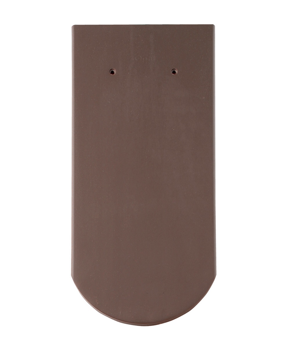 Braas Opal Standard (Rundschnitt) 18/38 Standardbiber dunkelbraun gelocht