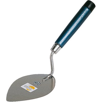 Triuso trowel stainless steel 160mm heart shape w. rubber cap