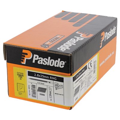 ITW Paslode adhesive nails A2 grooved 34° 2.8x25mm 2000pcs Impulse Pack IM200/32