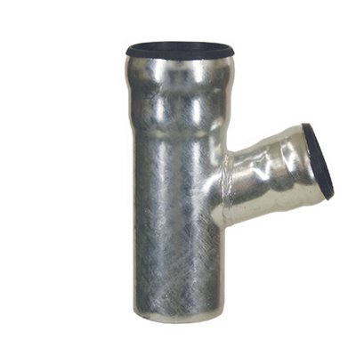LORO-X reduction branch fvz w. socket connection DN100/70 70degree