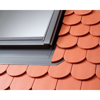 Velux flashing EDB SK06 2000 plain tile double deck. Aluminium + BDX