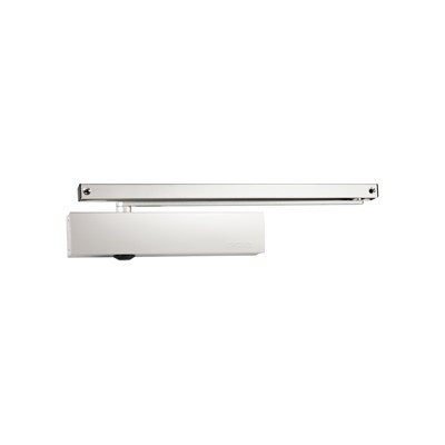 GEZE guide rail for TS 3000/5000 silver w. lever