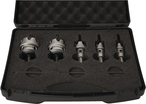 HM-Lochsägensatz 8tlg.16-40mm Schnitt-T.12mm HM-bestückt