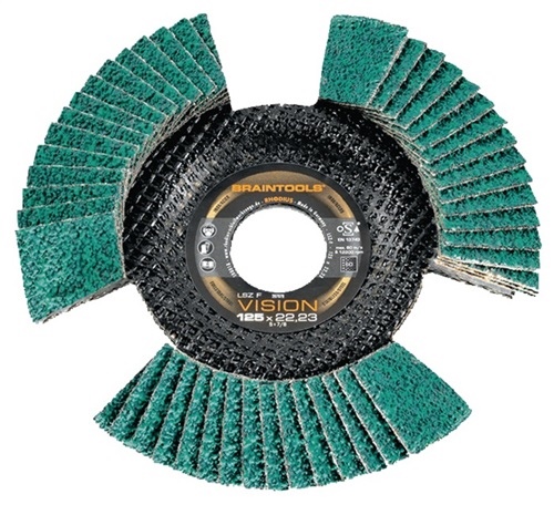 Serrated lock washer LSZ F VISION D.115mm K.80 angled INOX ZK RHODIUS