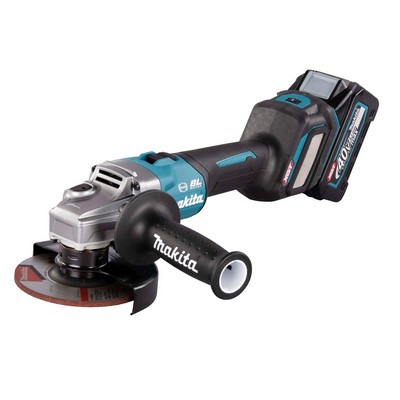 Makita cordless angle grinder 40V 125mm 2 batteries + charger in MAKPAC