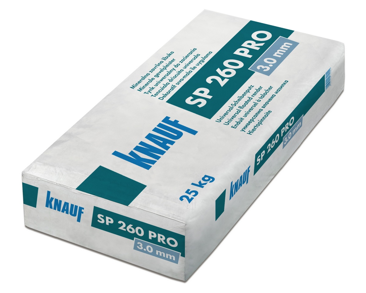 Knauf SP 260 Pro 3.0mm white 25kg Universal disc plaster