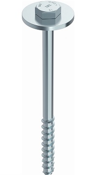 MULTI-MONTI-plus screw anchor 7.5x80 6Kt. head w. washer vz blue