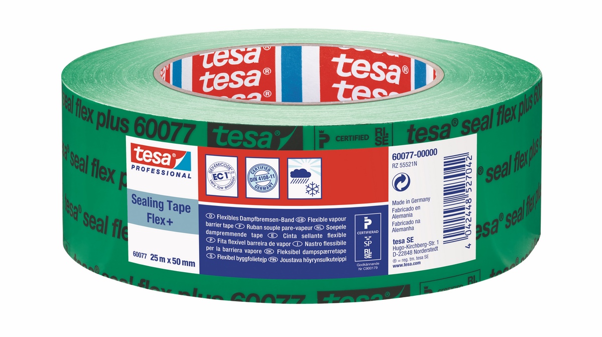tesa® Professional vapour control layer tape 25mx50mm green - 60077