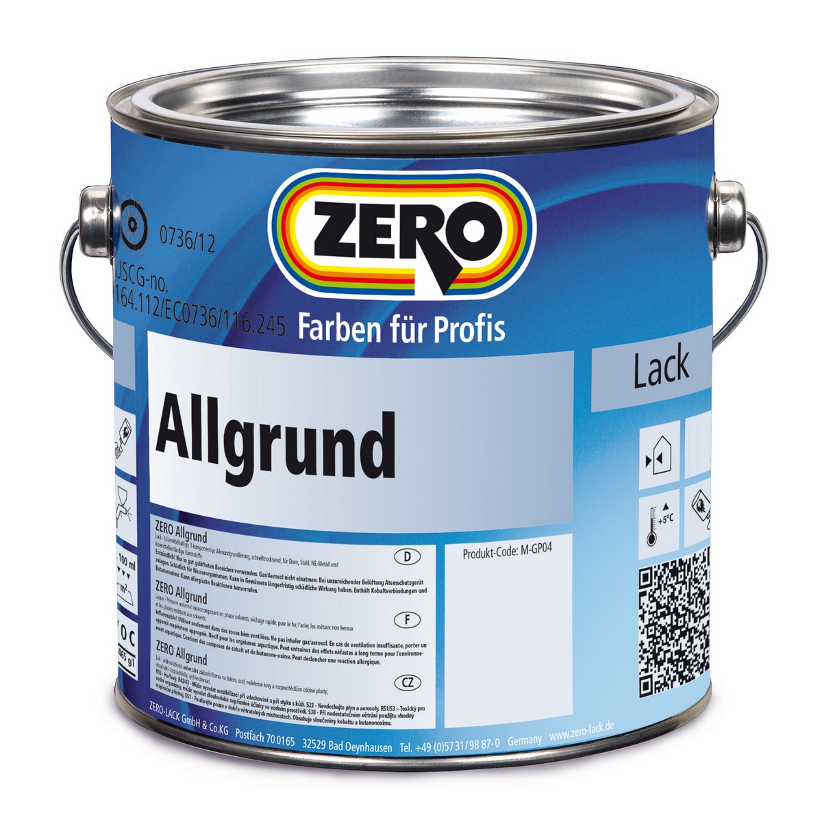Zero Allgrund grey 750ml - 721307001