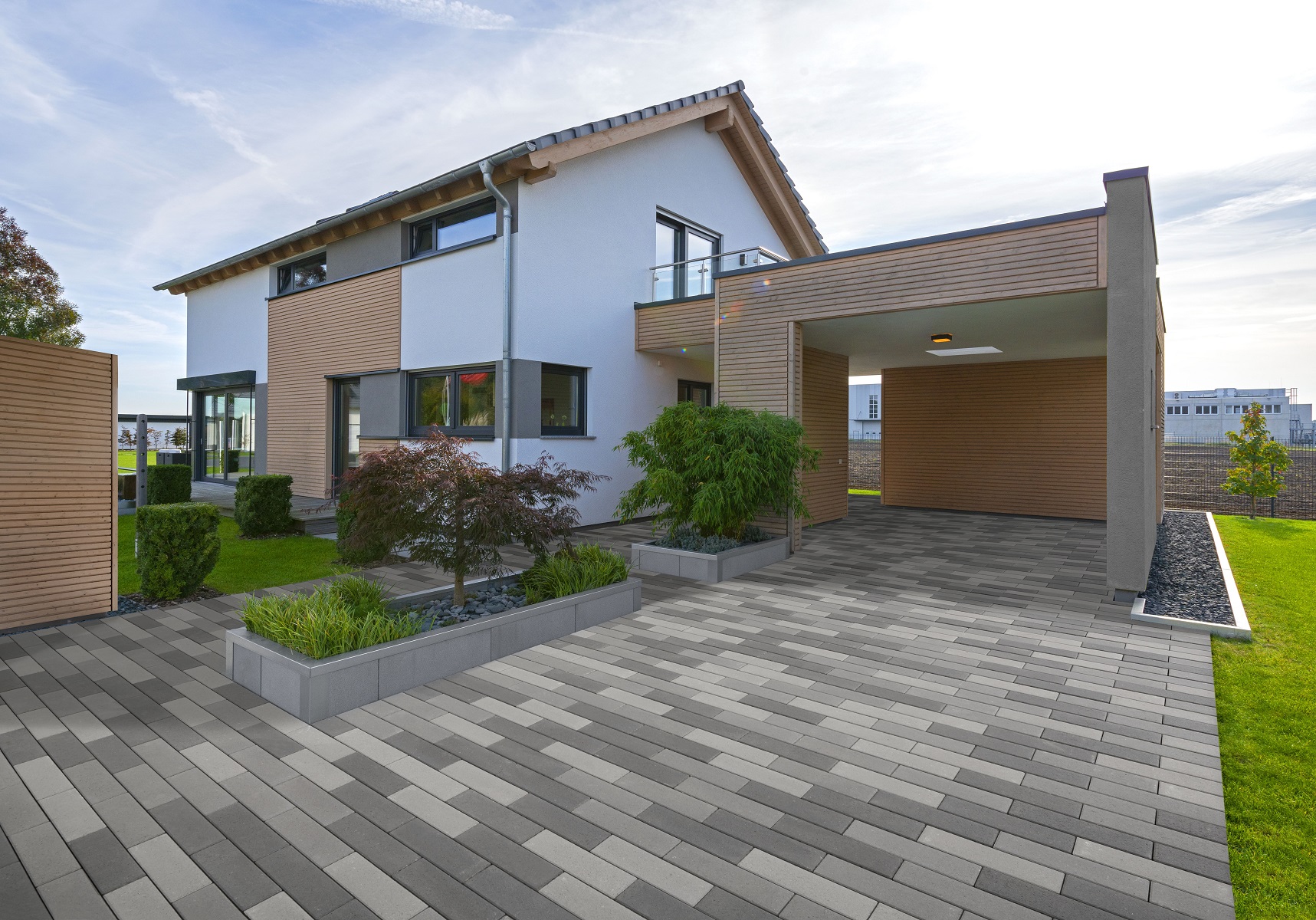 Kostka brukowa Nimbus 30x10x8cm jasnoszary gładki beton