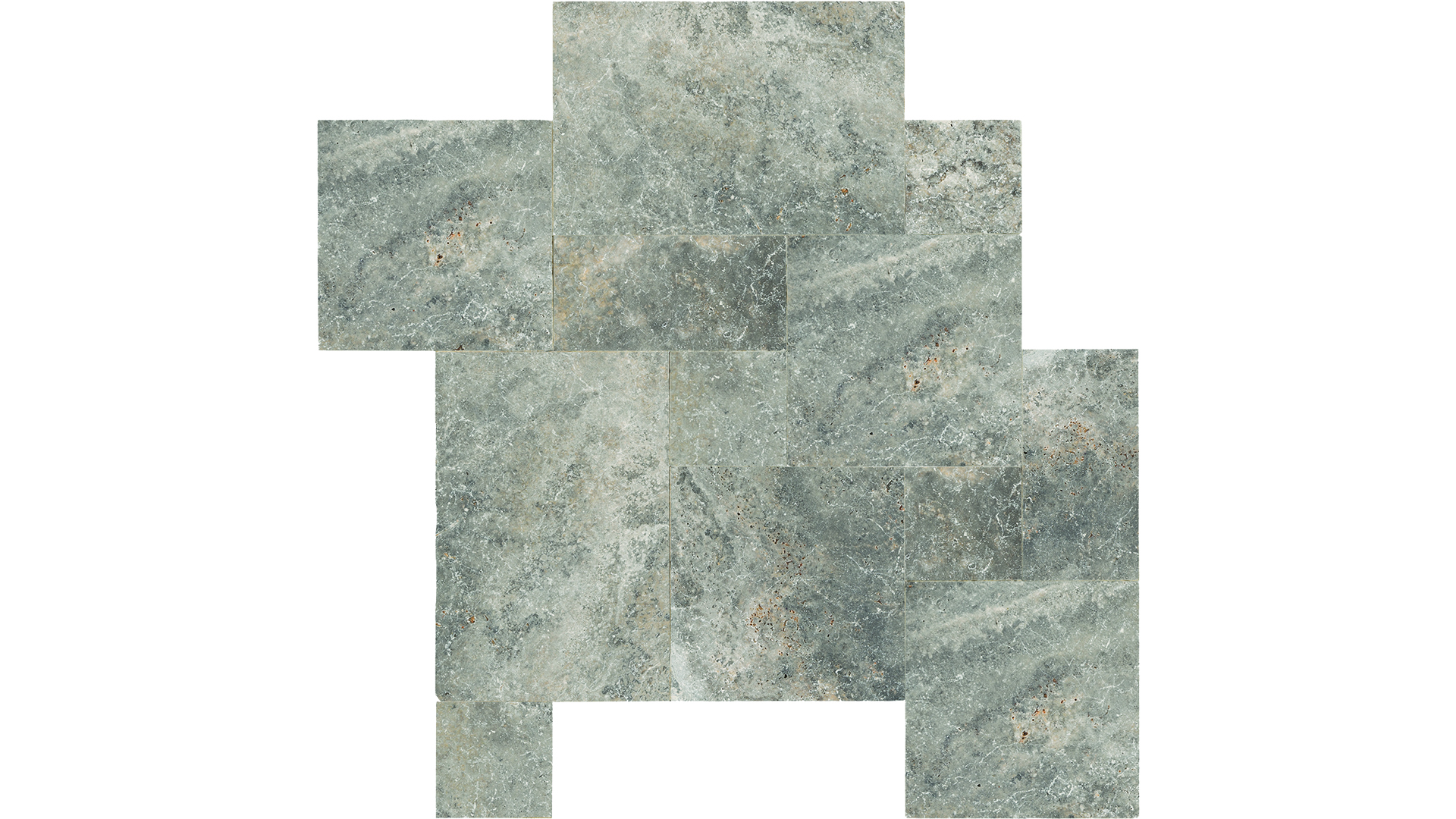 Lagotrade Travertine Silver silver-grey terrace slab 60/40/3 cm