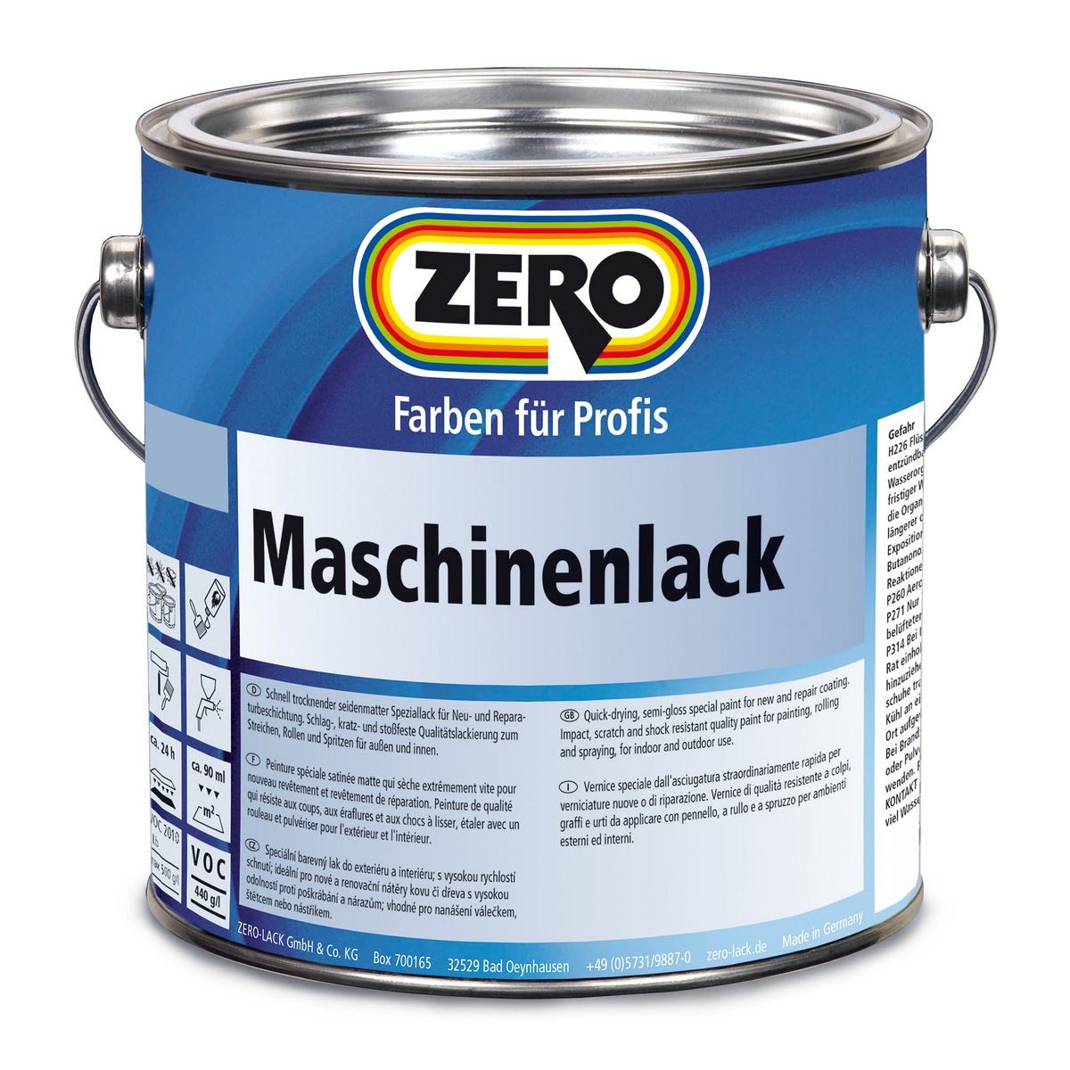 Zero machine paint white 2.5l - 780209010