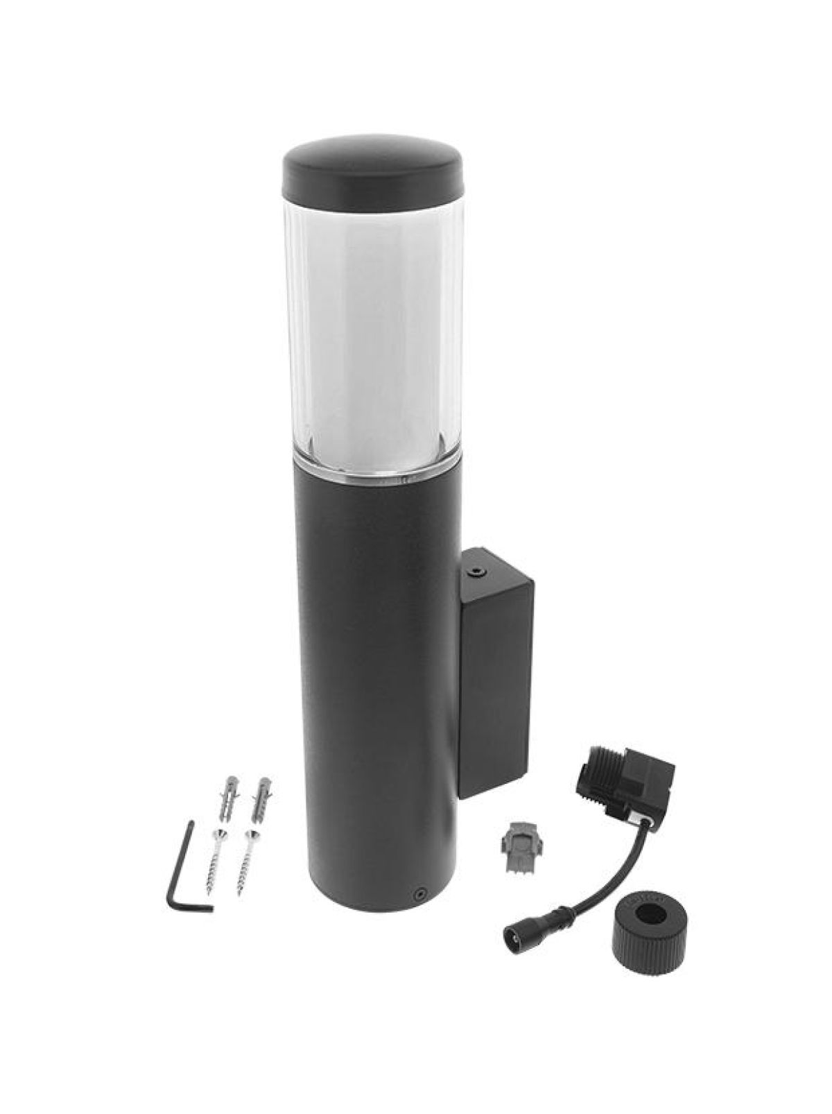 in-lite lampa ścienna LED Liv czarna 12V 2W Alu. ciepła biel