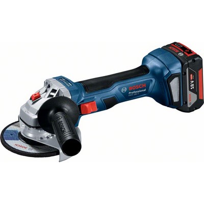 Akumulatorowa szlifierka kątowa Bosch GWS 18V-7 125mm 2x4,0 Ah ładowarka w L-BOXX