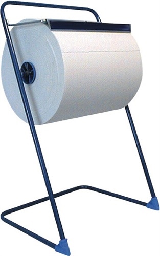 Profix Industrierollen-Bodenständer blau B 430 x H 850 x T 510mm m. Abrissschiene