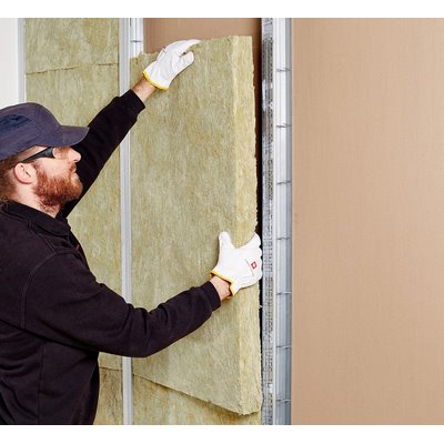 Rockwool Trennwandplatte Sonorock WLG040 Steinwolle 1000x625x80mm