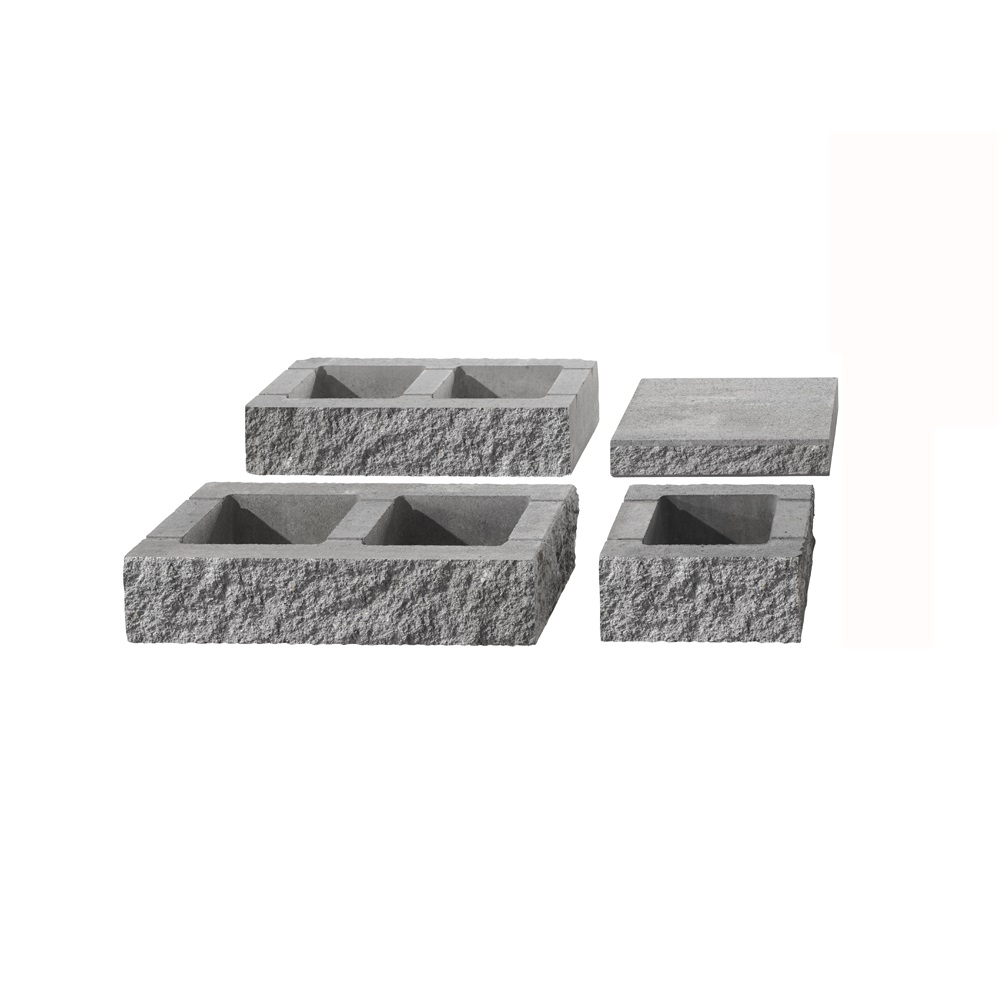 Cover plate Cubaro Grande 50x45x8cm light grey burnt ball-shaped