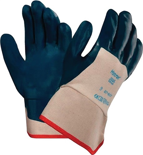 Handschuhe Hycron 27-607 Gr.10 blau EN BW-Jersey m.Nitril 388 Kat.II Ansell