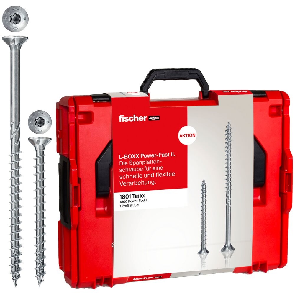 Zestaw wkrętaków Fischer Power Fast II L-Boxx 102