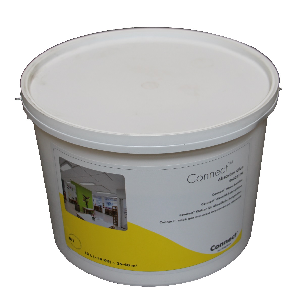 S.G. Ecophon Connect adhesive 10 L Consumption: 0.25 - 0.4 l / sqm