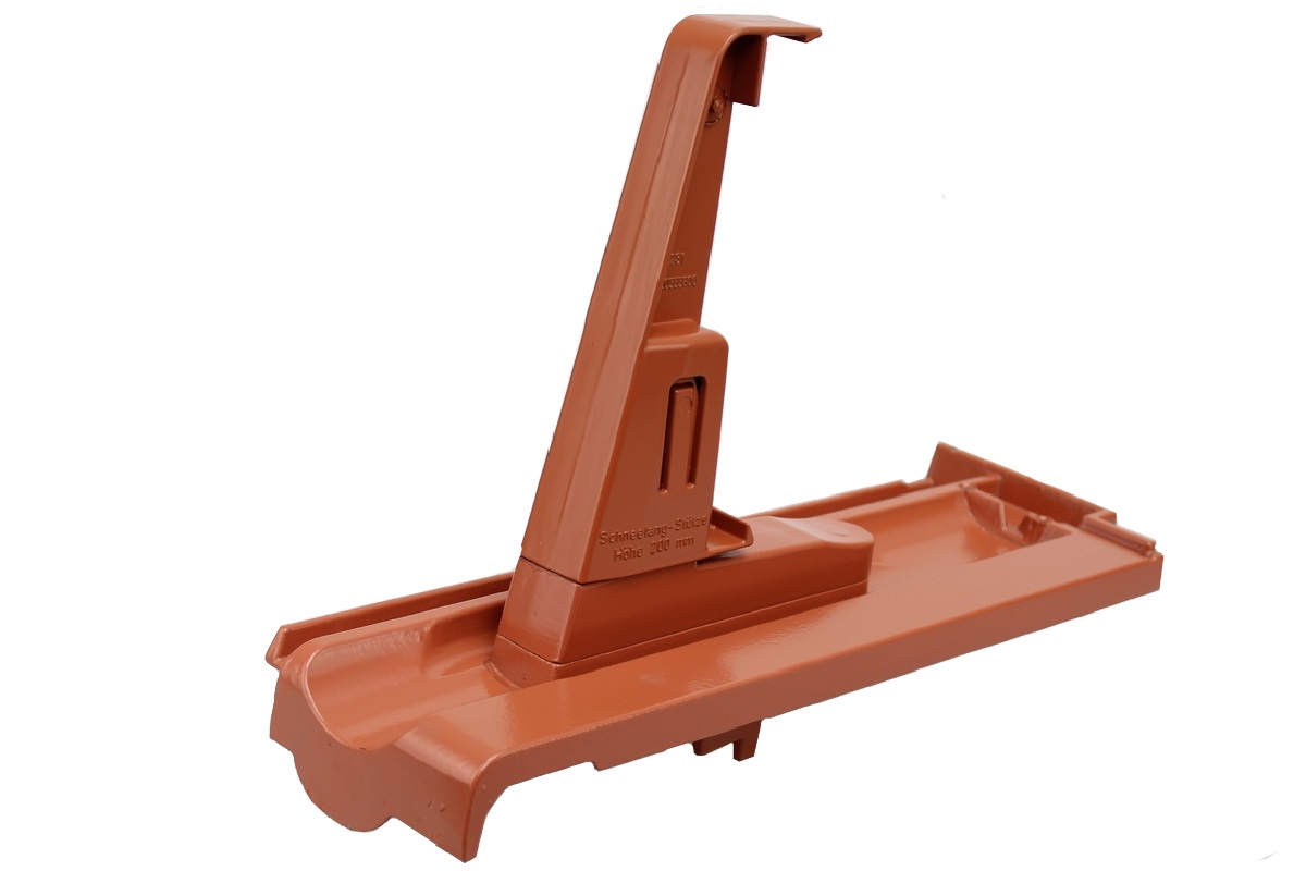 Braas Granat 11V natural/copper red snow guard pan aluminium red