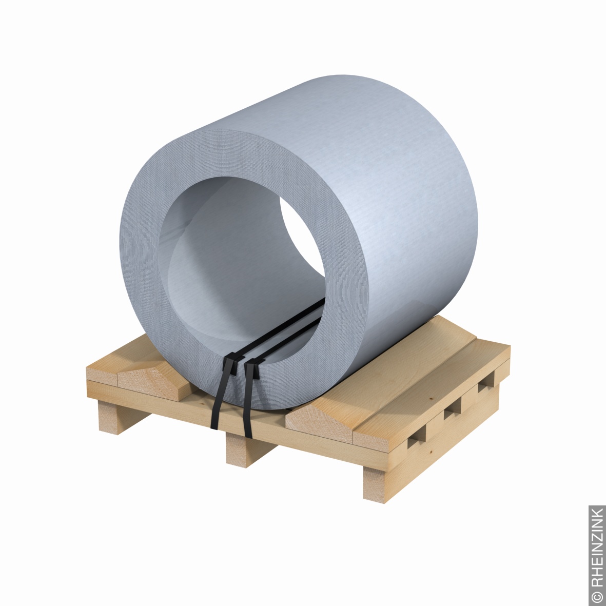 Rheinzink bright rolled EN 988 tonne coil cut to size 0.7x670mm