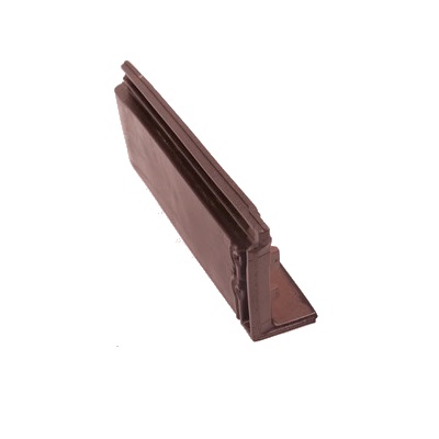 Braas Turmalin MN-anthracite 1/2 Half verge tile right