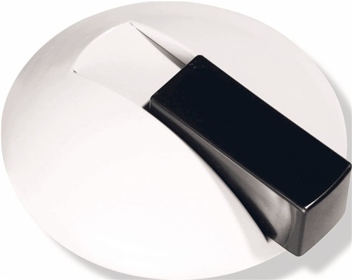 Floor spring 625 90 D.85mm H.22.5mm Ku.90 deep black Dowel mounting