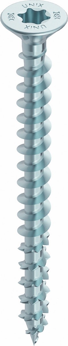 HECO-UNIX-plus Verlegeschraube 4.5x80 LiSeKo m. Fräsripp. T-Drive vz blau VG