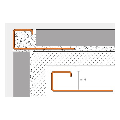 Schlüter-QUADEC-E 2,5m profil dekoracyjny H=9mm