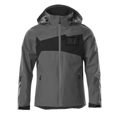 MASCOT® Hard Shell Jacke wasserdicht dunkelanthrazit/schwarz Gr. 2XL