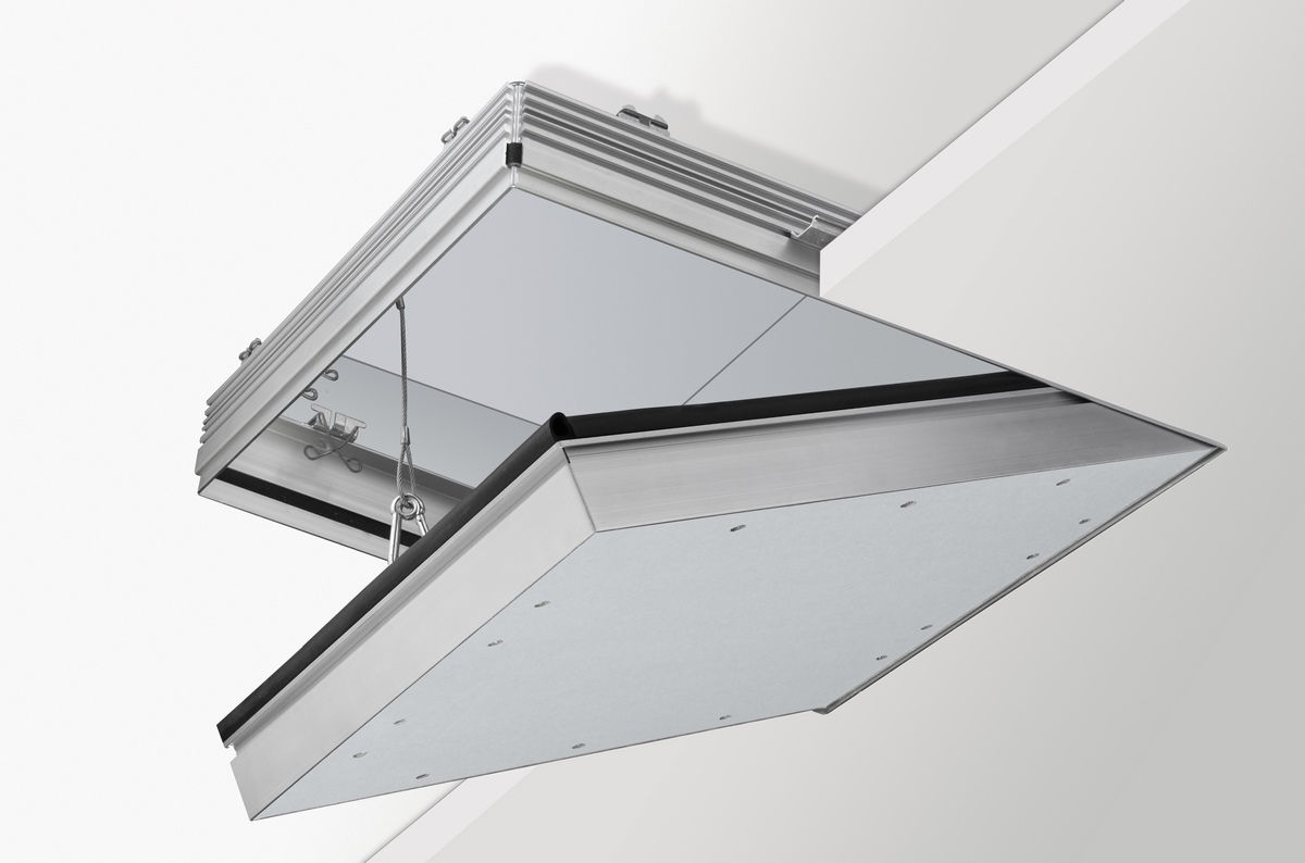 Knauf REVO BS90 aluminium inspection hatch 2x20mm Fireboard 600x600mm ceiling