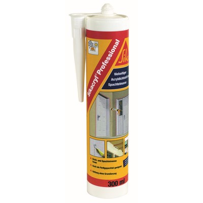 Sikacryl Professional biały 300ml akrylowy uszczelniacz i masa wyrównująca