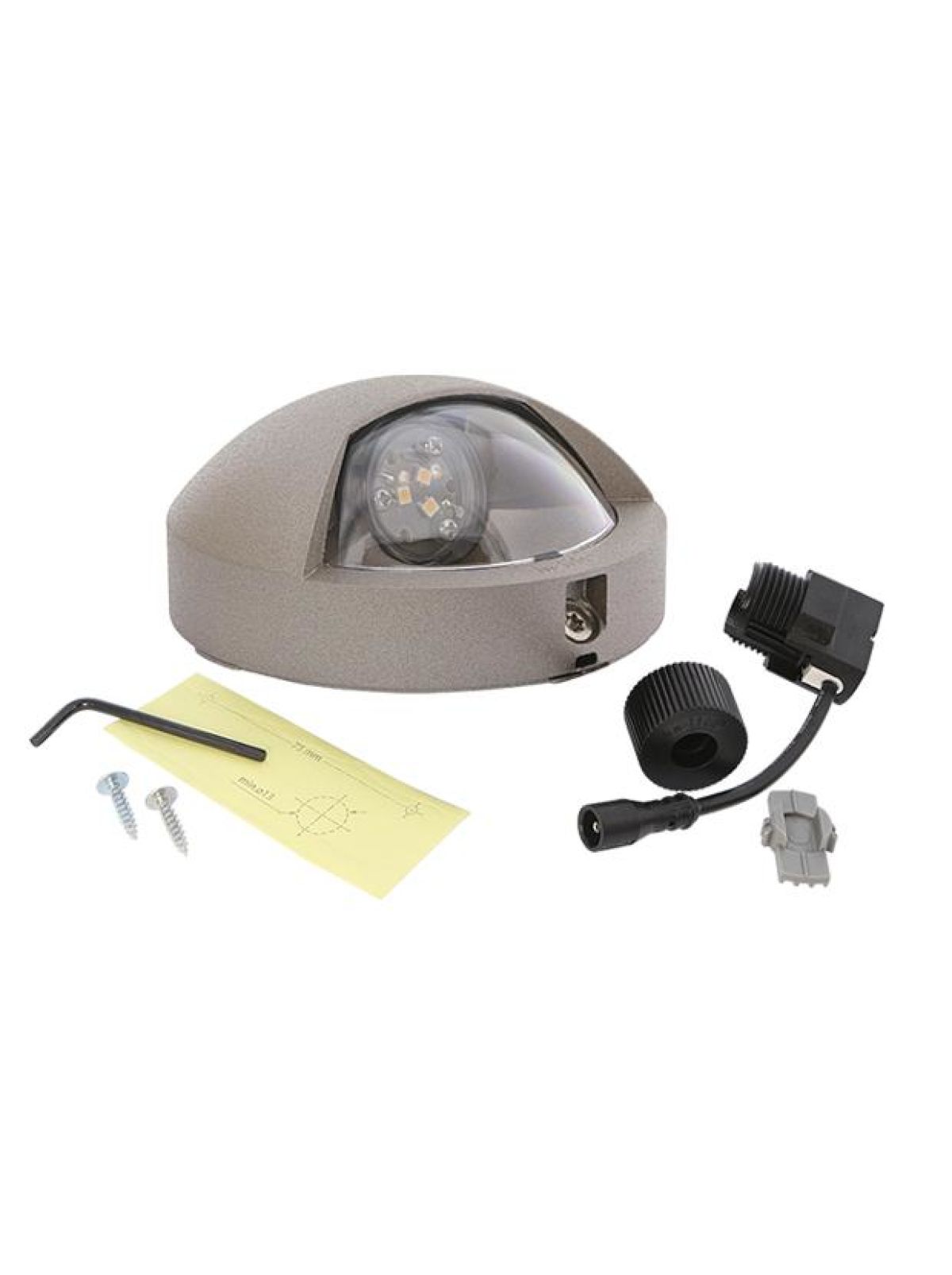 in-lite wall light LED Blink 12V 1.5W aluminium rose silver warm white