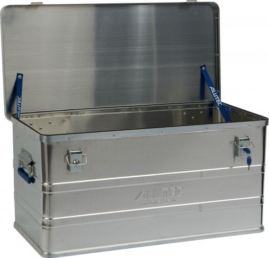 Triuso Aluminium-Box 60x40x27cm 48l inkl. 2 Zylinderschlösser Deckel
