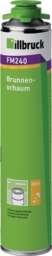 1-component well foam FM240 750 ml B2 green w.disposable gloves ILLBRUCK